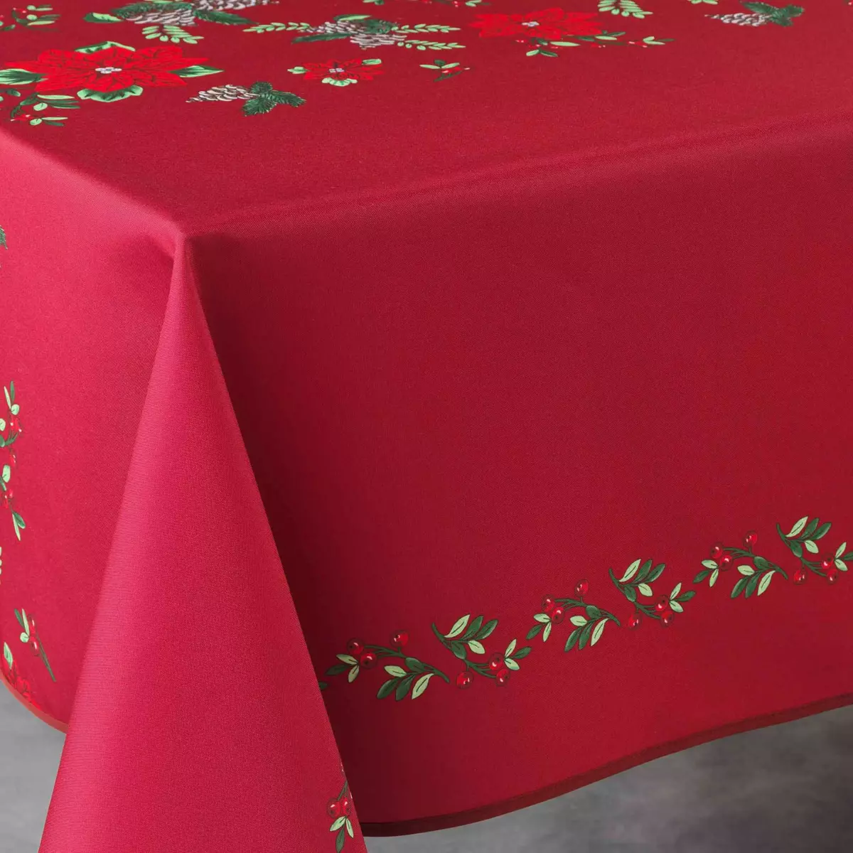 Nappe rectangulaire (L240 cm) Isadora Rouge 3