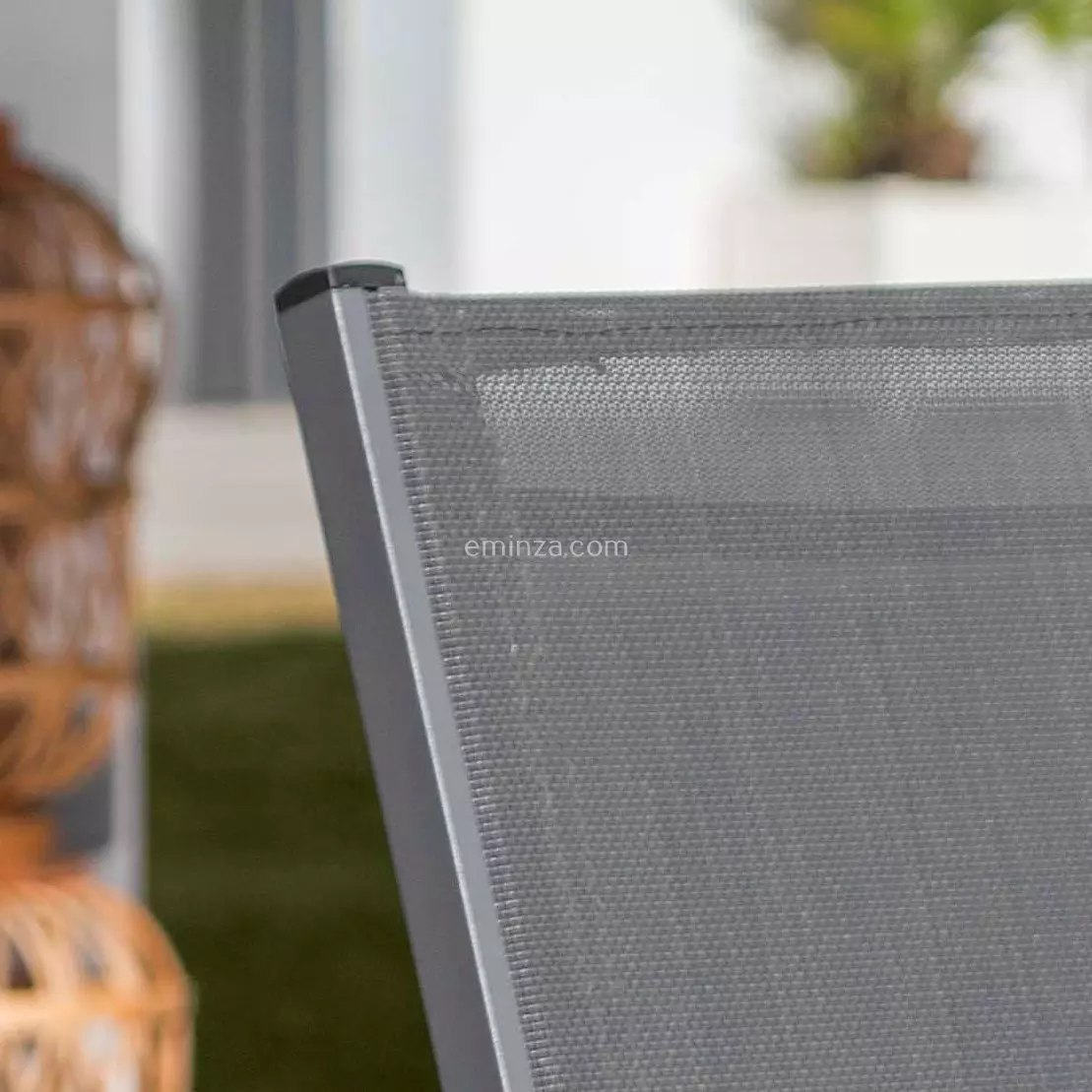 Stapelbarer Gartenstuhl Murano Aluminium - Schiefergrau