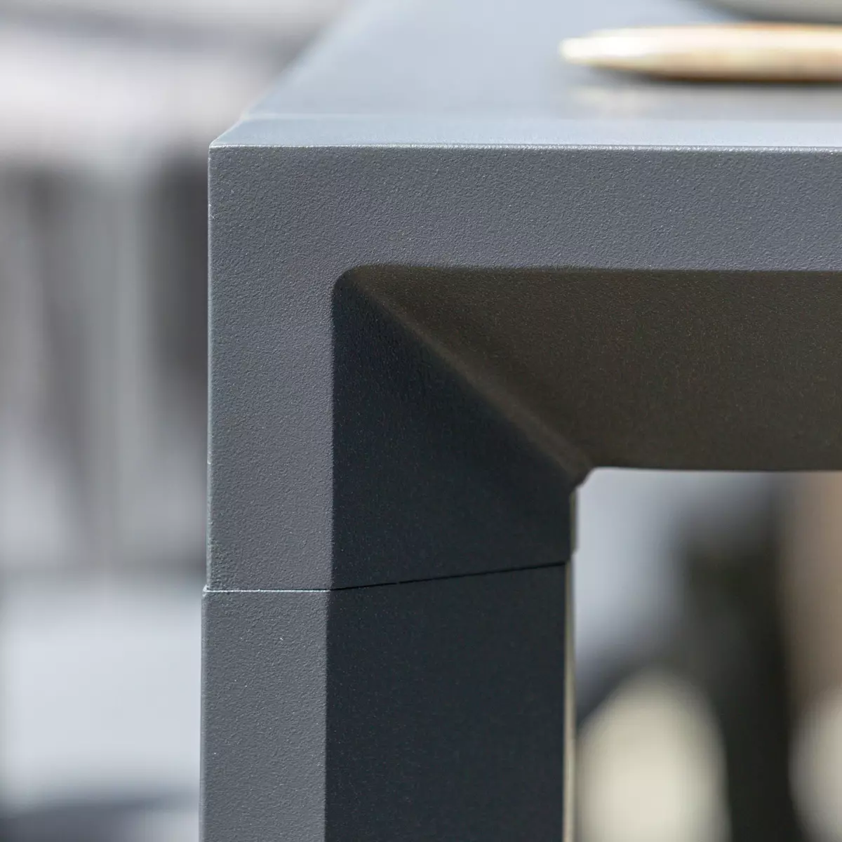 Mesa de jardín extensible 12 plazas Aluminio Amalfi (300 x 96 cm) - Gris antracita