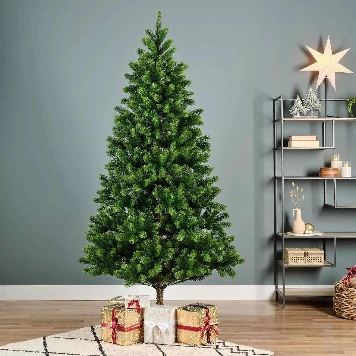 Árbol artificial de Navidad Ottawa Alto 180 cm Verde 1