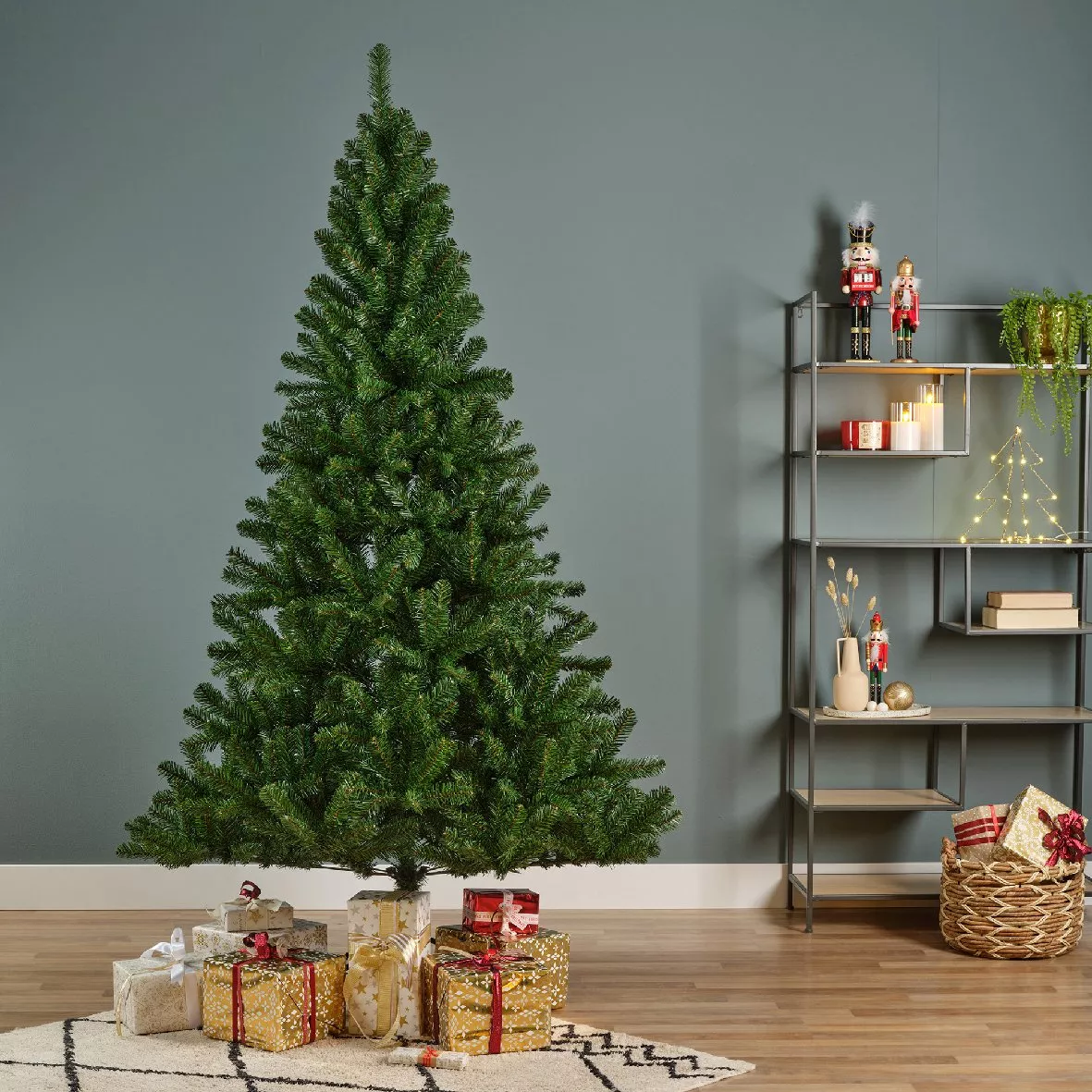 Árbol artificial de Navidad King Alto 210 cm Verde 1
