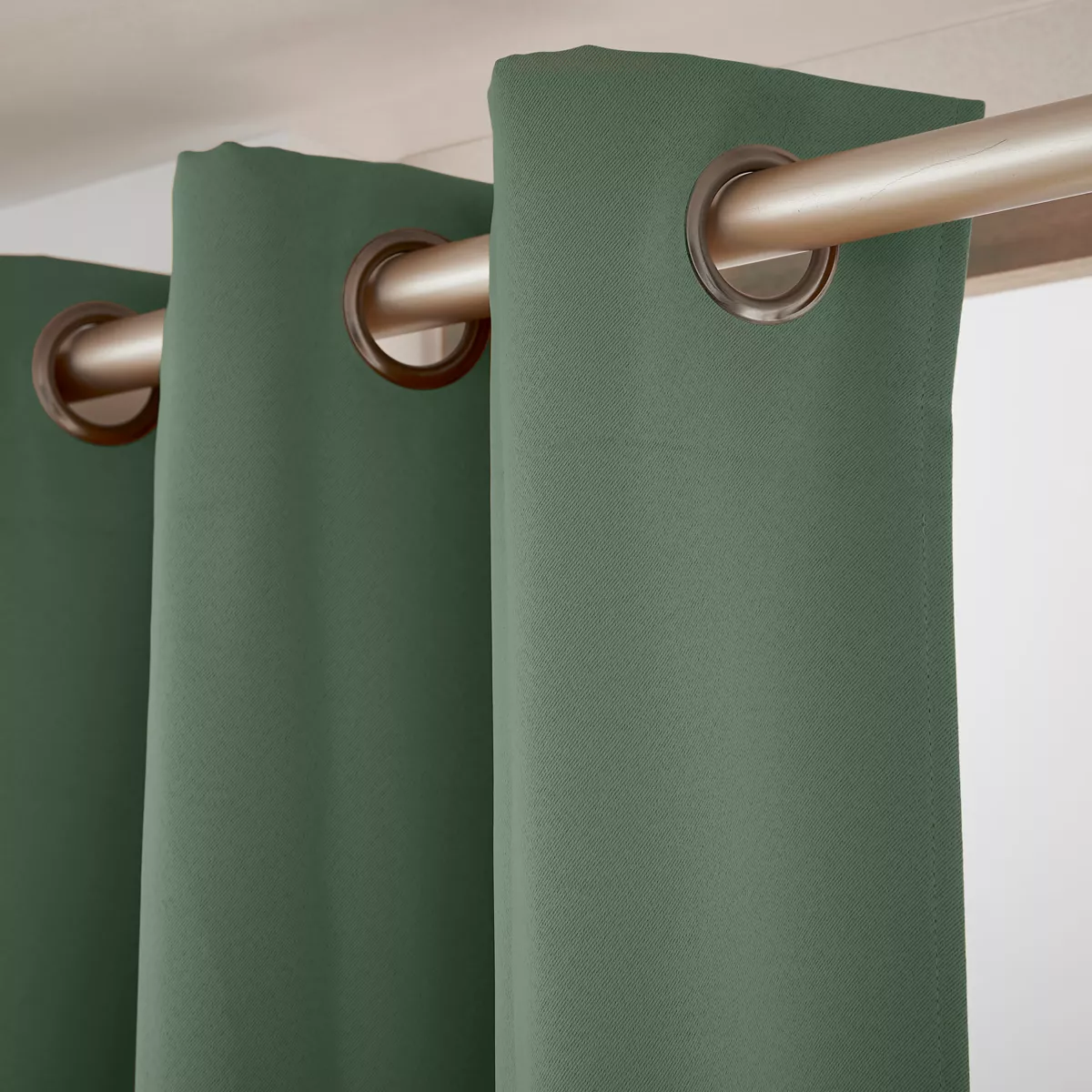Rideau occultant (140 x 260 cm) Obscure Vert romarin 2