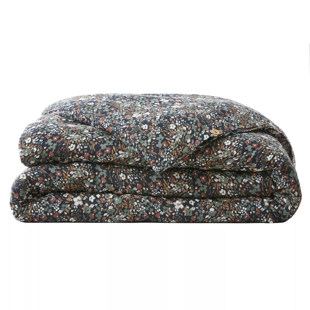 Housse de couette gaze de coton (240 cm) Constance Bleu nuit