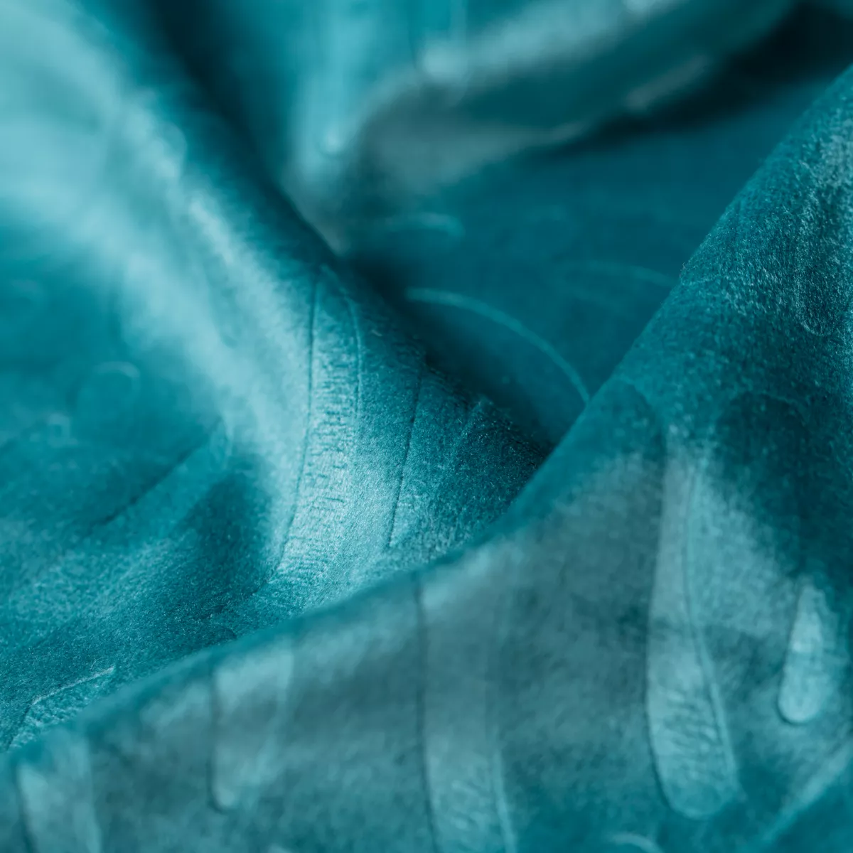 Tenda oscurante velluto (140 x 280 cm) Fern Blu petrolio