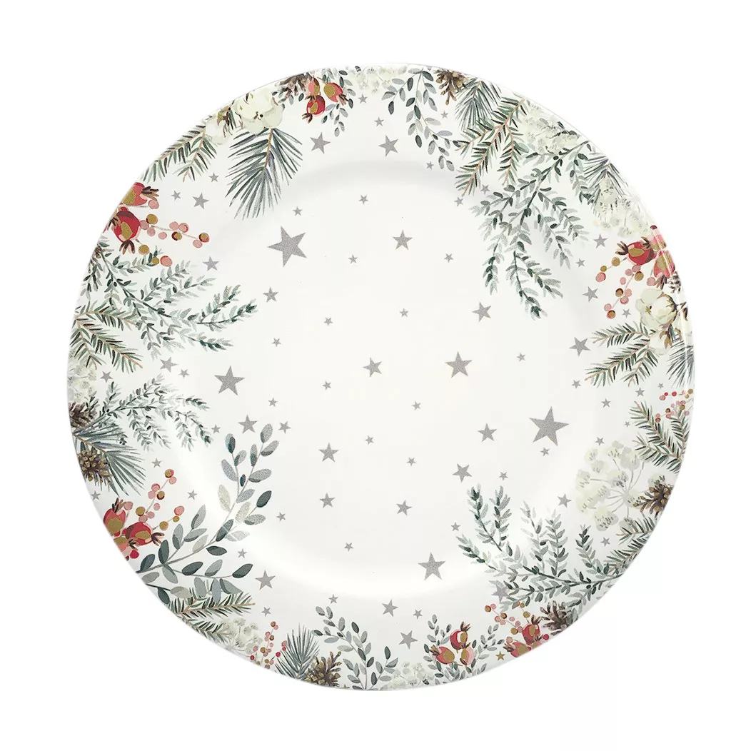Lot de 12 dessous d'assiette Branches Multicolore 1