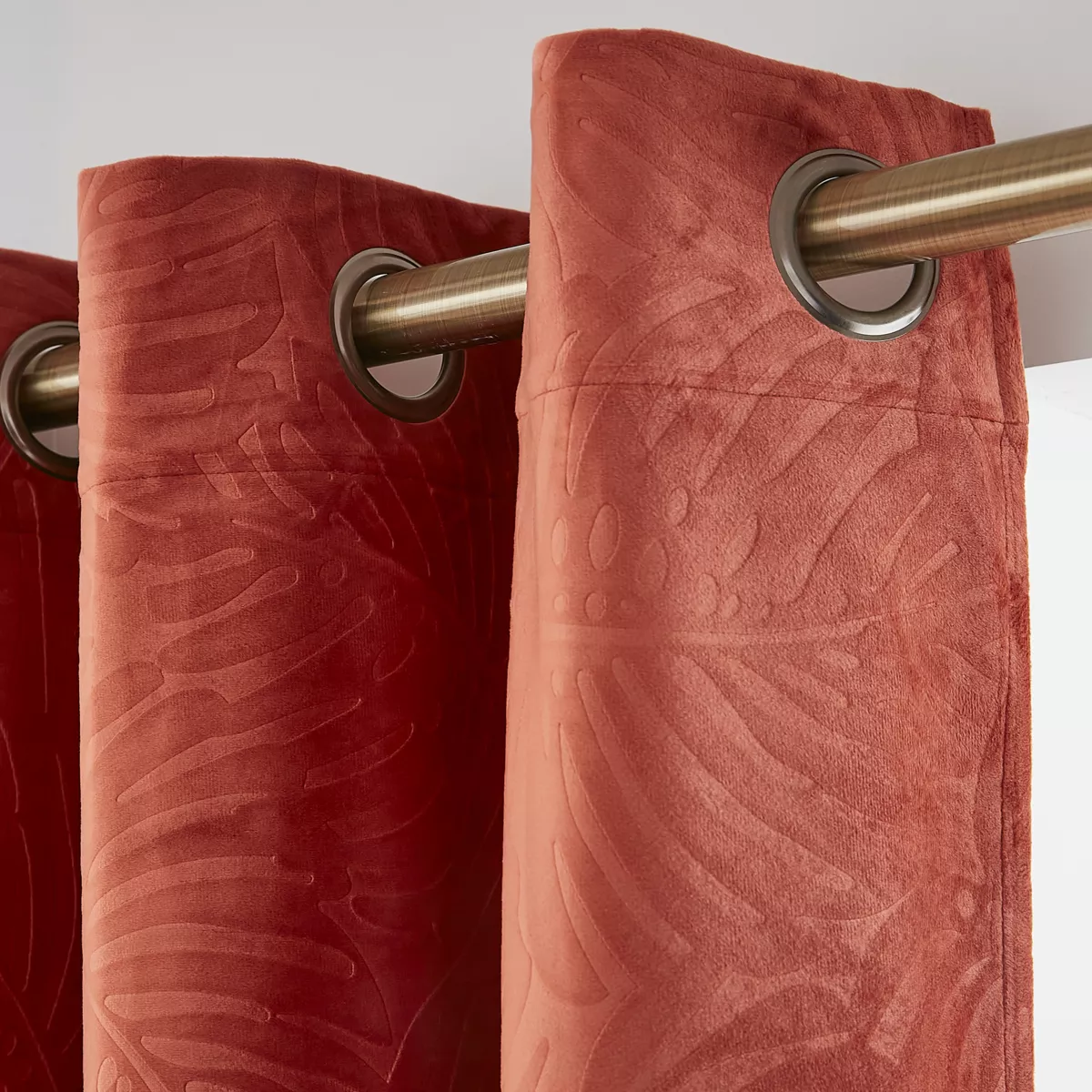 Rideau occultant (140 x 240 cm) Analia Terracotta 1