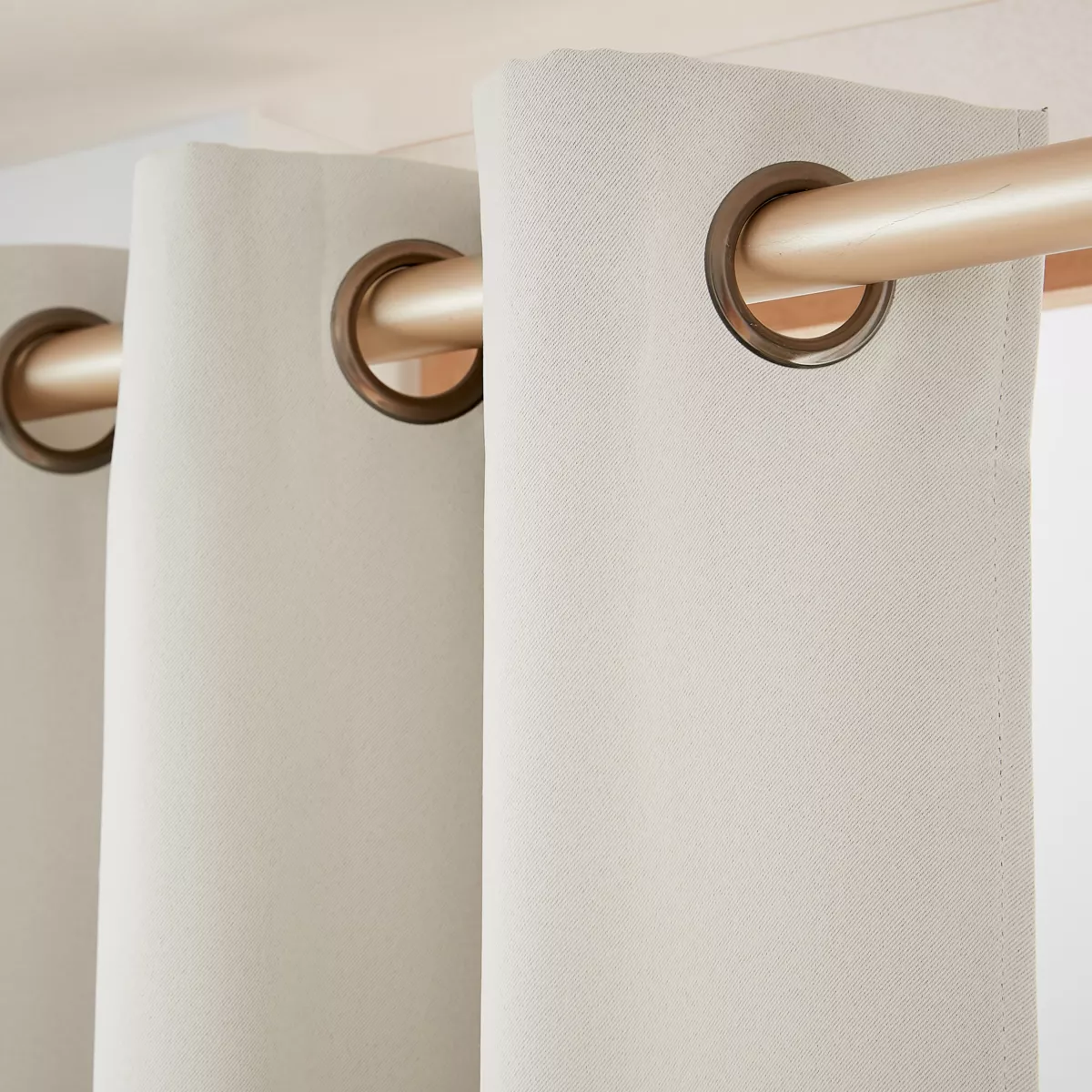 Rideau occultant (140 x 280 cm) Obscure Beige pampa 1