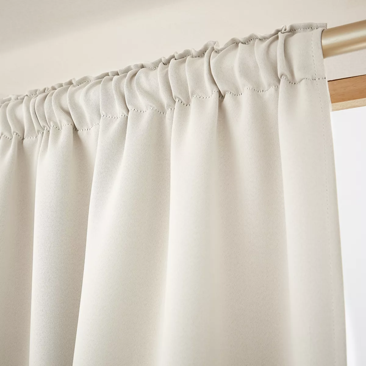 Rideau obscurcissant  galon fronceur (140 x 260 cm) Dark Beige pampa