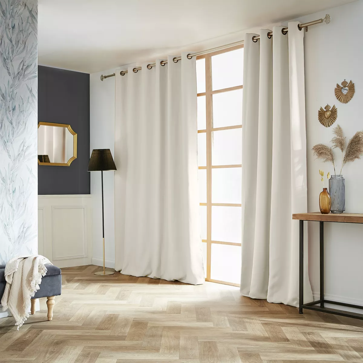 Rideau obscurcissant (180 x 260 cm) Dark Beige pampa