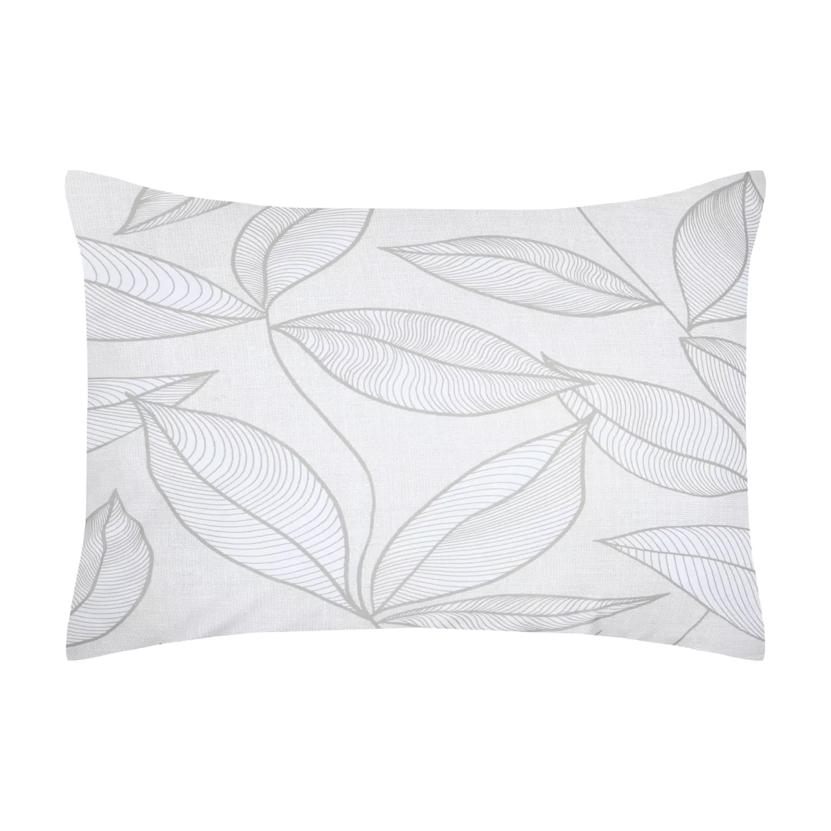 Federa cuscino letto rettangolare percalle di cotone (50 x 70 cm) Matisse Grigio
