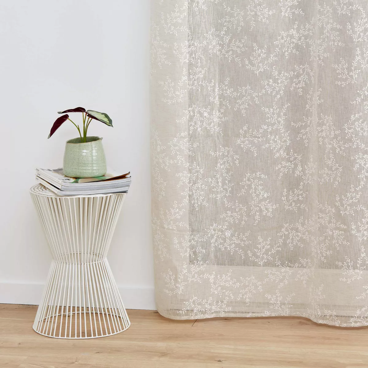 Visillo tejido (140 x 240 cm) Karla Topo