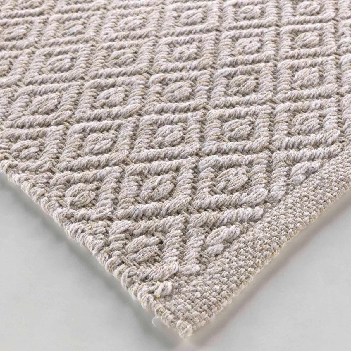 TAPIS RECTANGLE 50 x 80 CM COTON/POLYESTER TISSE MATTEO