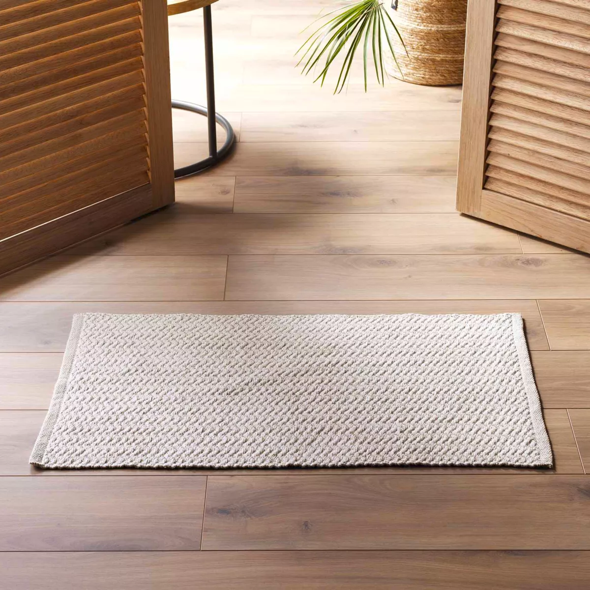 TAPIS RECTANGLE 50 x 80 CM COTON/POLYESTER TISSE FLAVIO