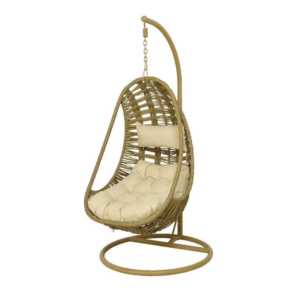 Fauteuil oeuf Manila resine tressee outdoor
naturel dia95.00-H195.00cm