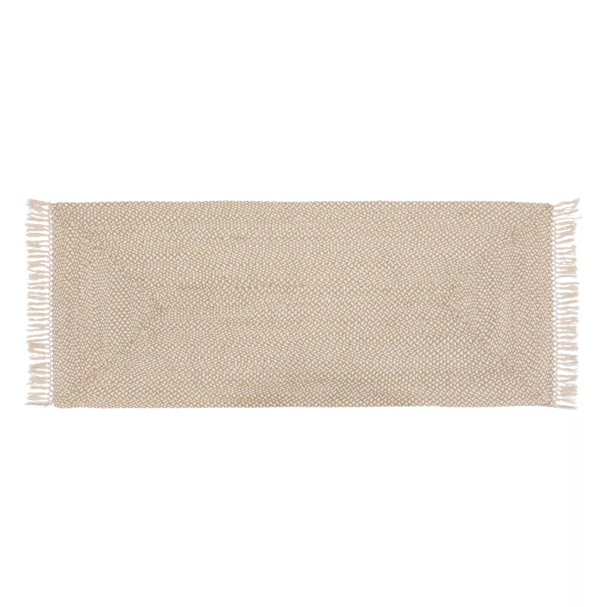 Alfombra para pasillo de yute y algodón (80 x 200 cm) Jyta Blanco