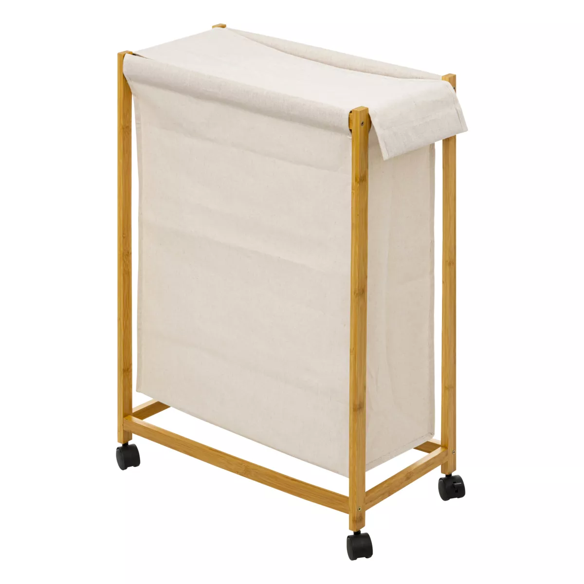 PANIER LINGE 52L ROUL BAM L, 55 x P, 28 x H, 80 cm Beige