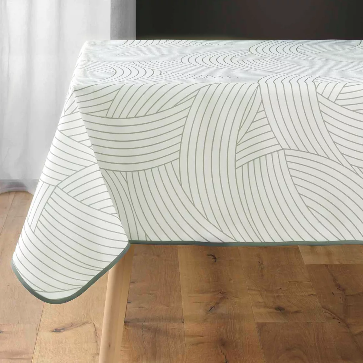 NAPPE RECTANGLE 150 x 200 CM POLYESTER IMPRIME LINEA