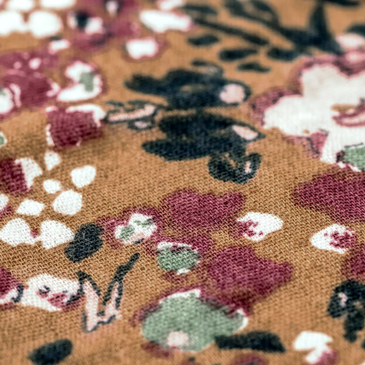 Edredón pie de cama en gasa de algodón (90 x 200 cm) Constance Camel