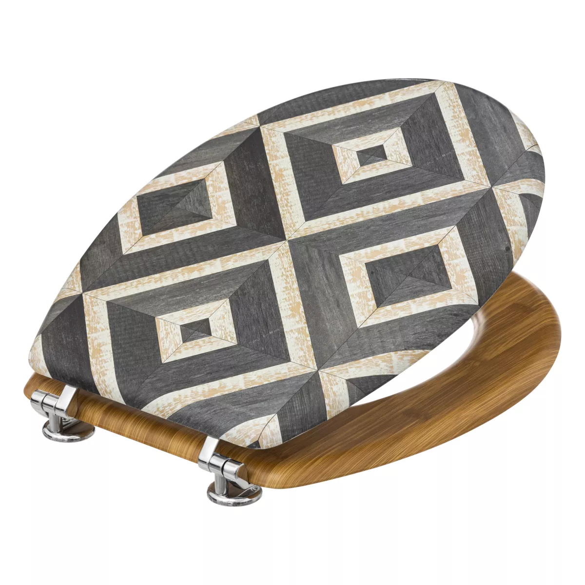 Copriwater legno (36 x 42,5 cm) Canvas Multicolore