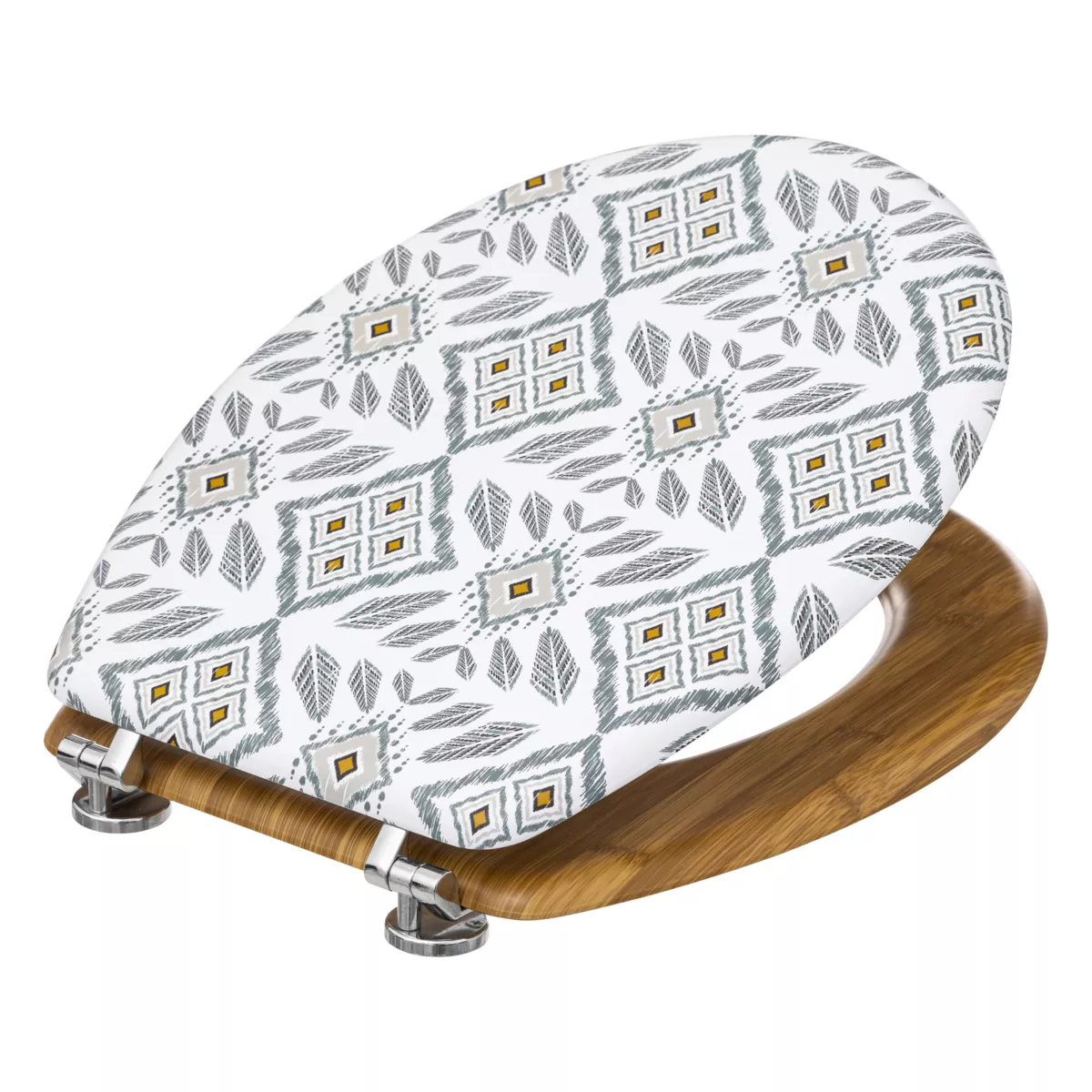 Asiento para baño WC madera (36 x 42,5 cm) Hapache Multicolor