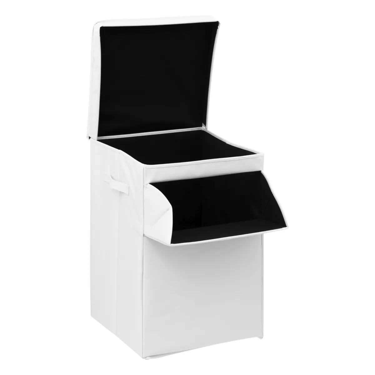 Cesta de ropa plegable (36 x 36 x 55 cm) Colorama Blanco