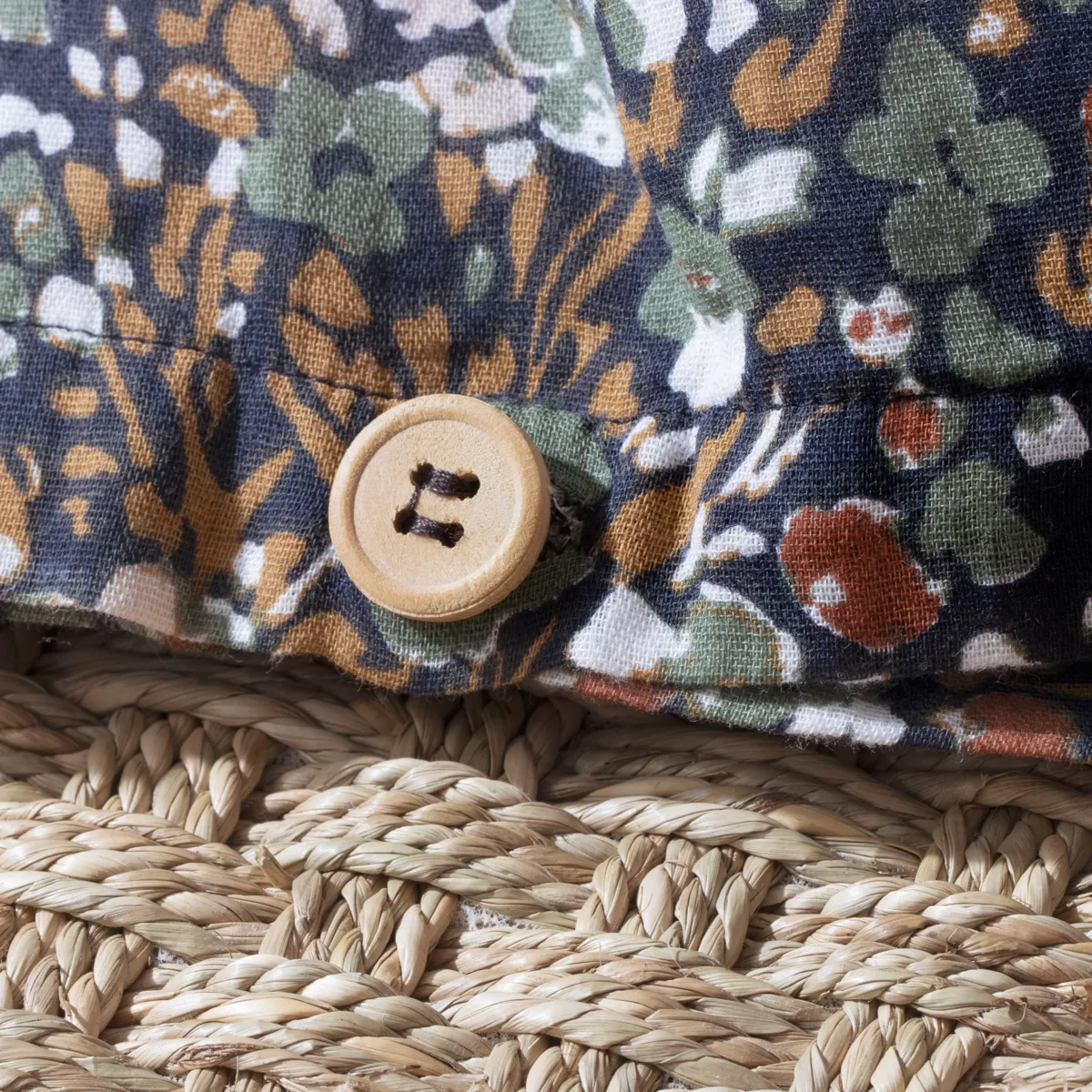 Bettbezug aus Baumwoll-Gaze (260 cm) Constance Dunkelblau