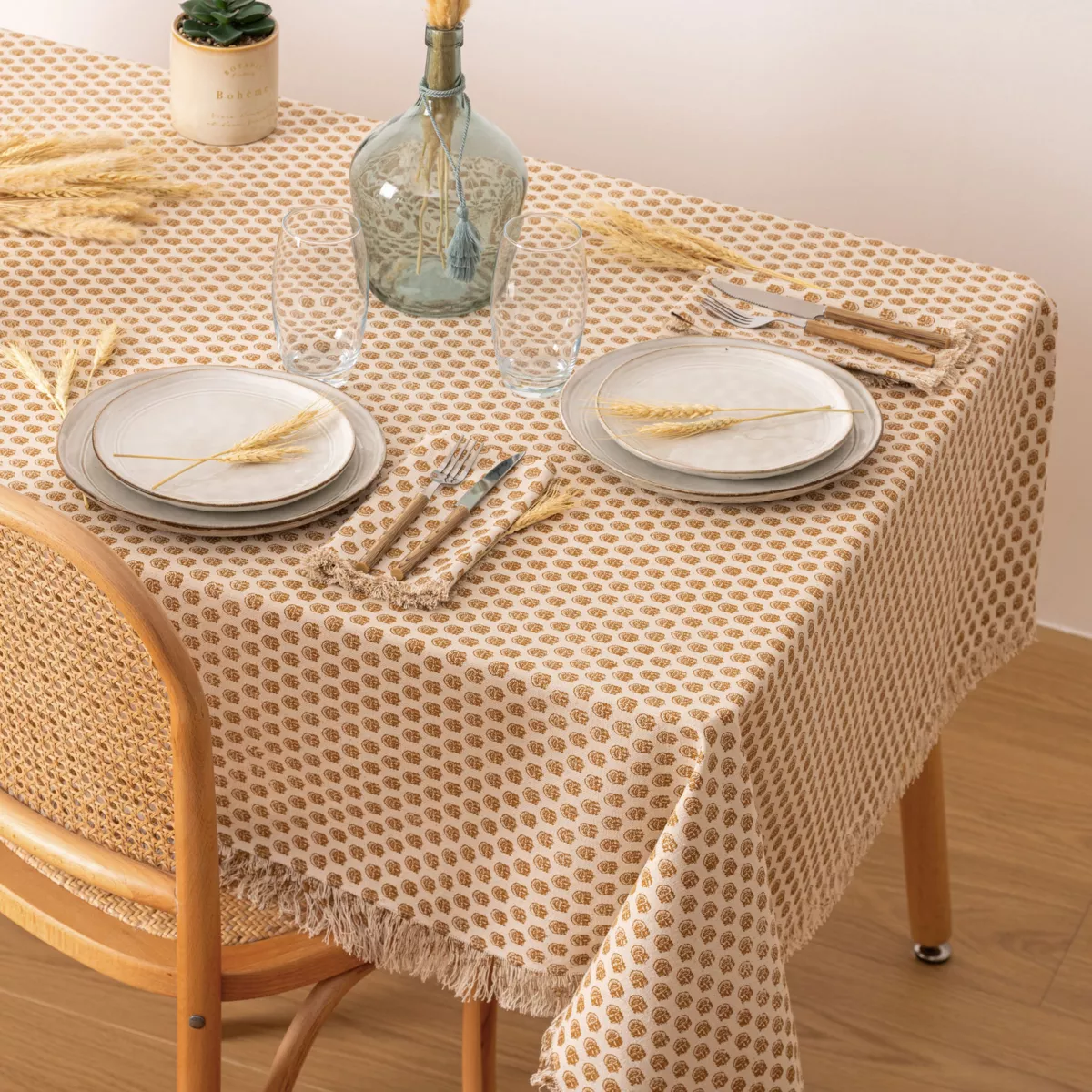 NAPPE IMP MAHA INDIE 150X250 L, 250 x P, 150 x H, 0,2 cm Beige