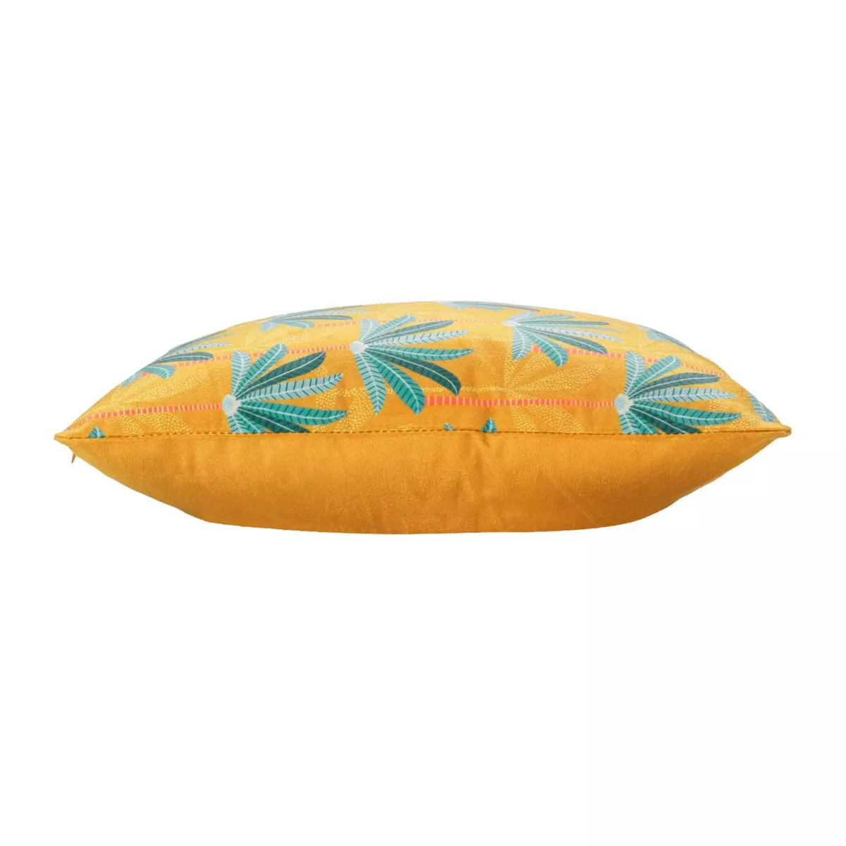 HOUSSE DE COUSSIN +ENCART 40 x 40 CM VELOURS IMPRIME OASIS DES. PLACE