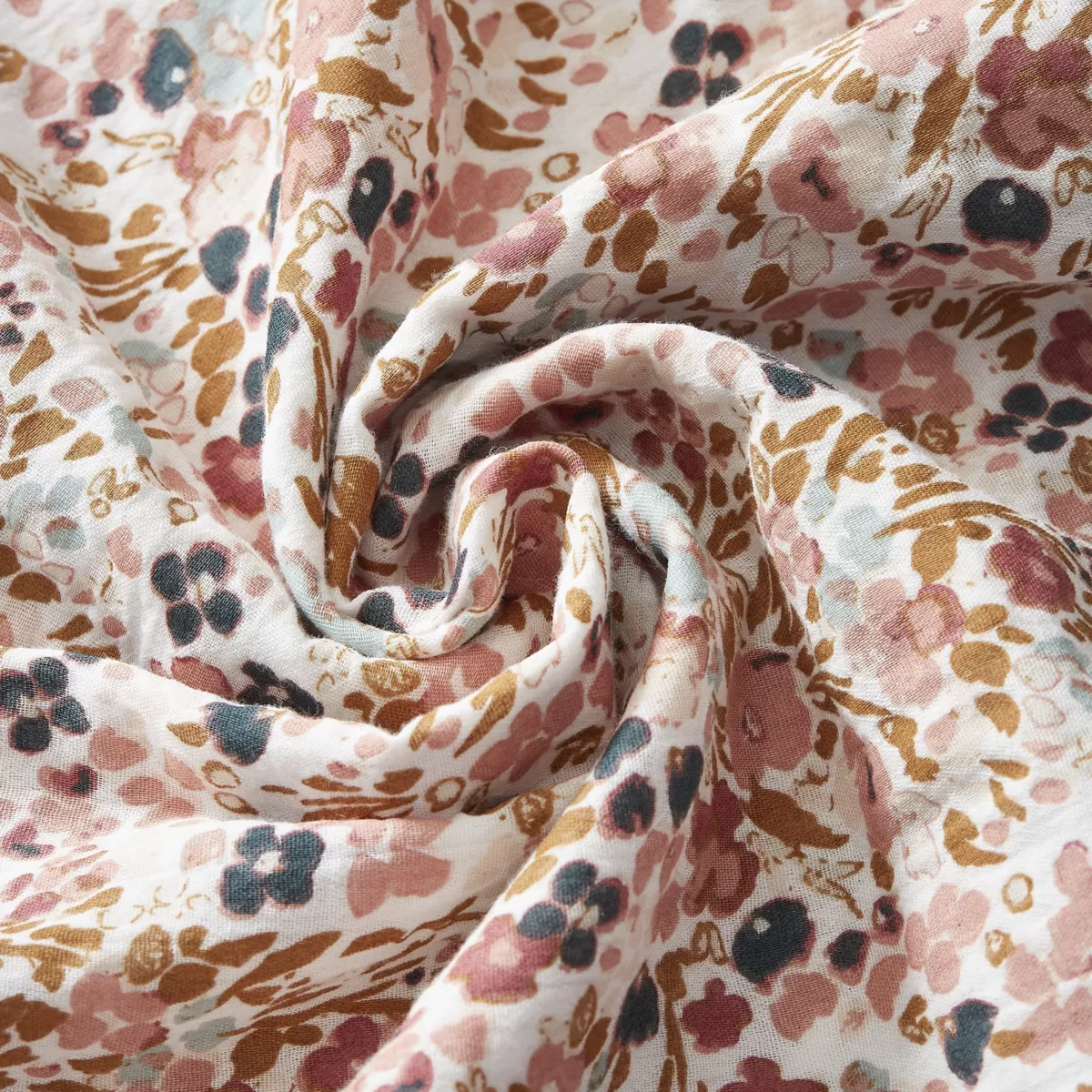 Housse de couette gaze de coton (200 cm) Capucine Multicolore 4