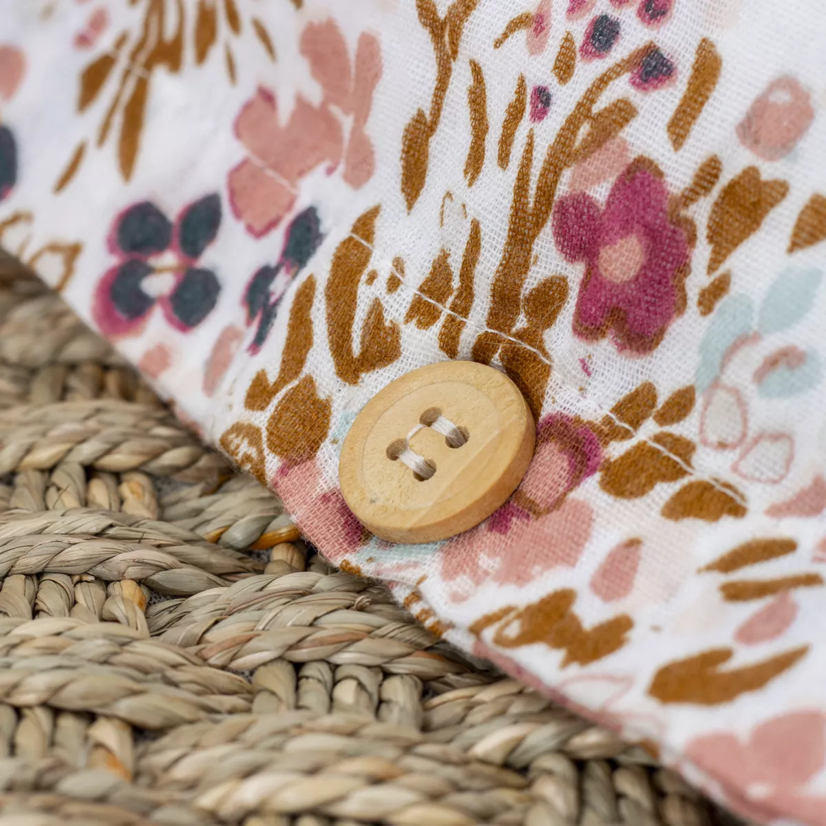 Housse de couette gaze de coton (200 cm) Capucine Multicolore 5