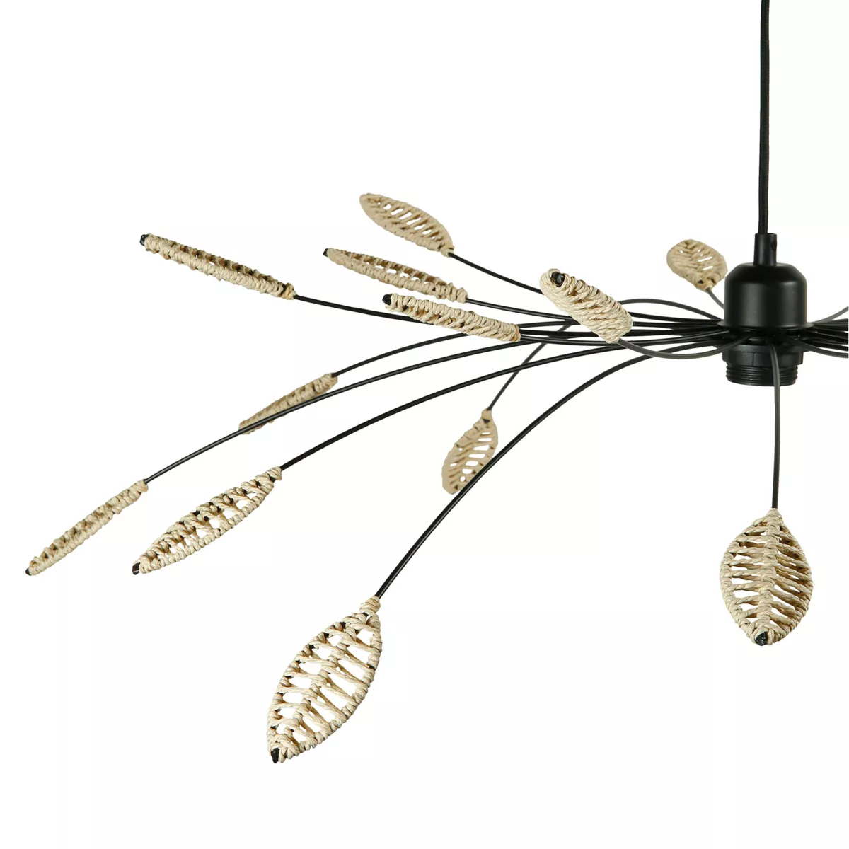 SUSP.MƒT.CORDE ELLISSE NAT.GM Dim : 85x85xH12cm