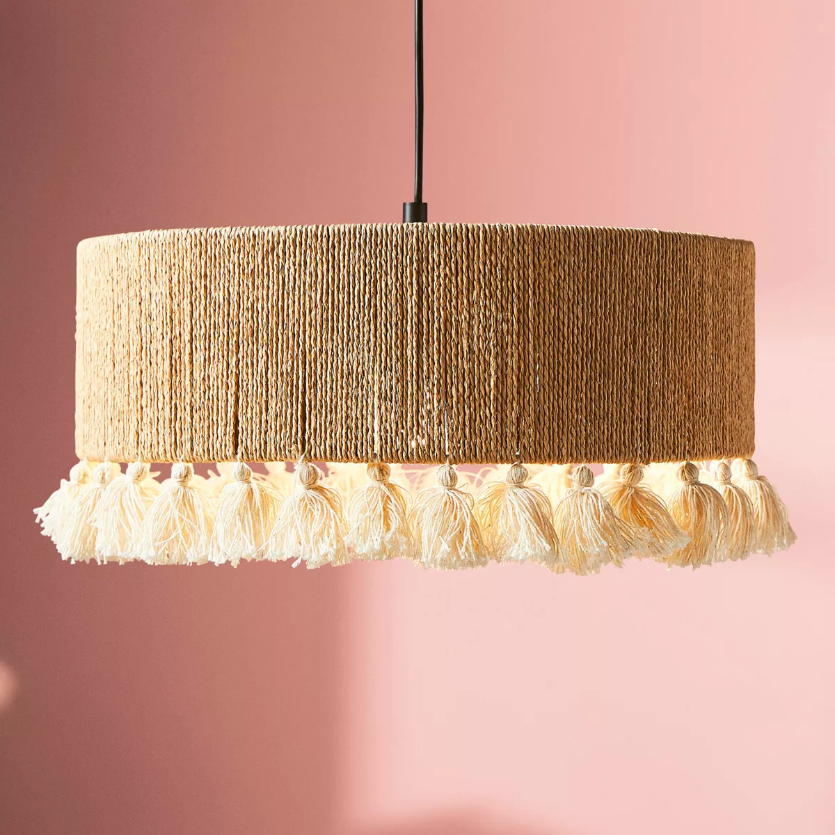 Hanglamp pompons en Seil (D35 cm) Charlotte Zwart 