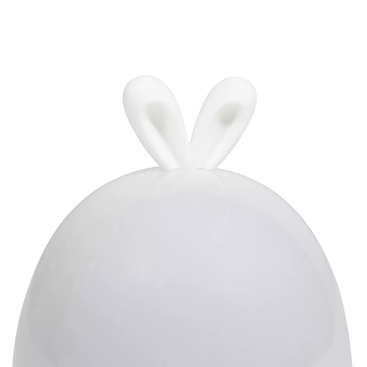 VEILLEUS.PILES PLAST.LAPIN BLC Dim : 12x12xH15.7cm