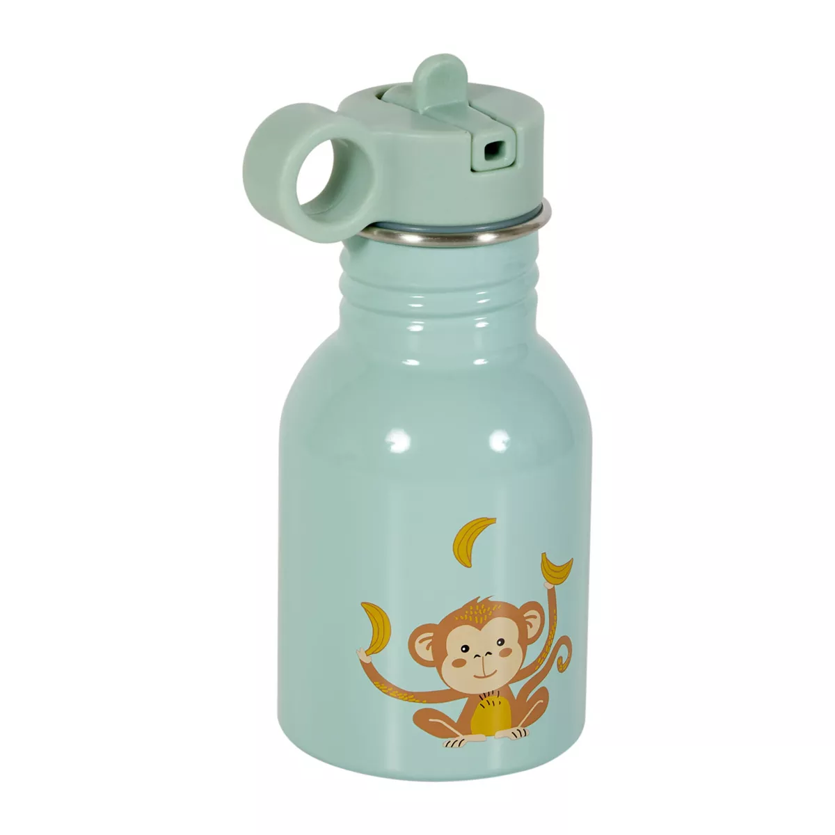 GOURDE SINGE MET.VERT 350ML 9x16x9 cm