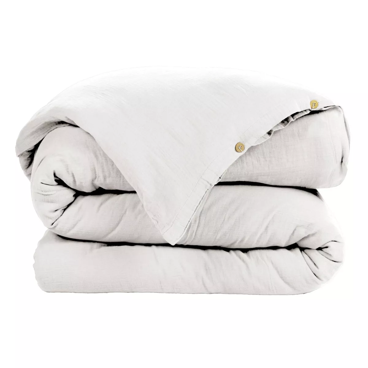 Housse de couette gaze de coton (140 cm) Gaïa Blanc chantilly 3