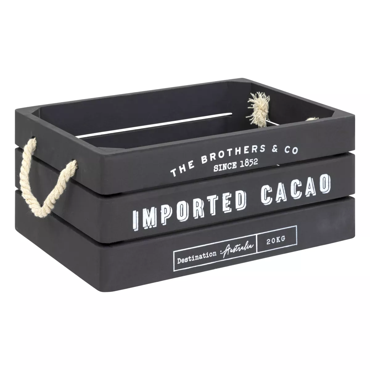 3er Set Kisten Holz Denys Grau