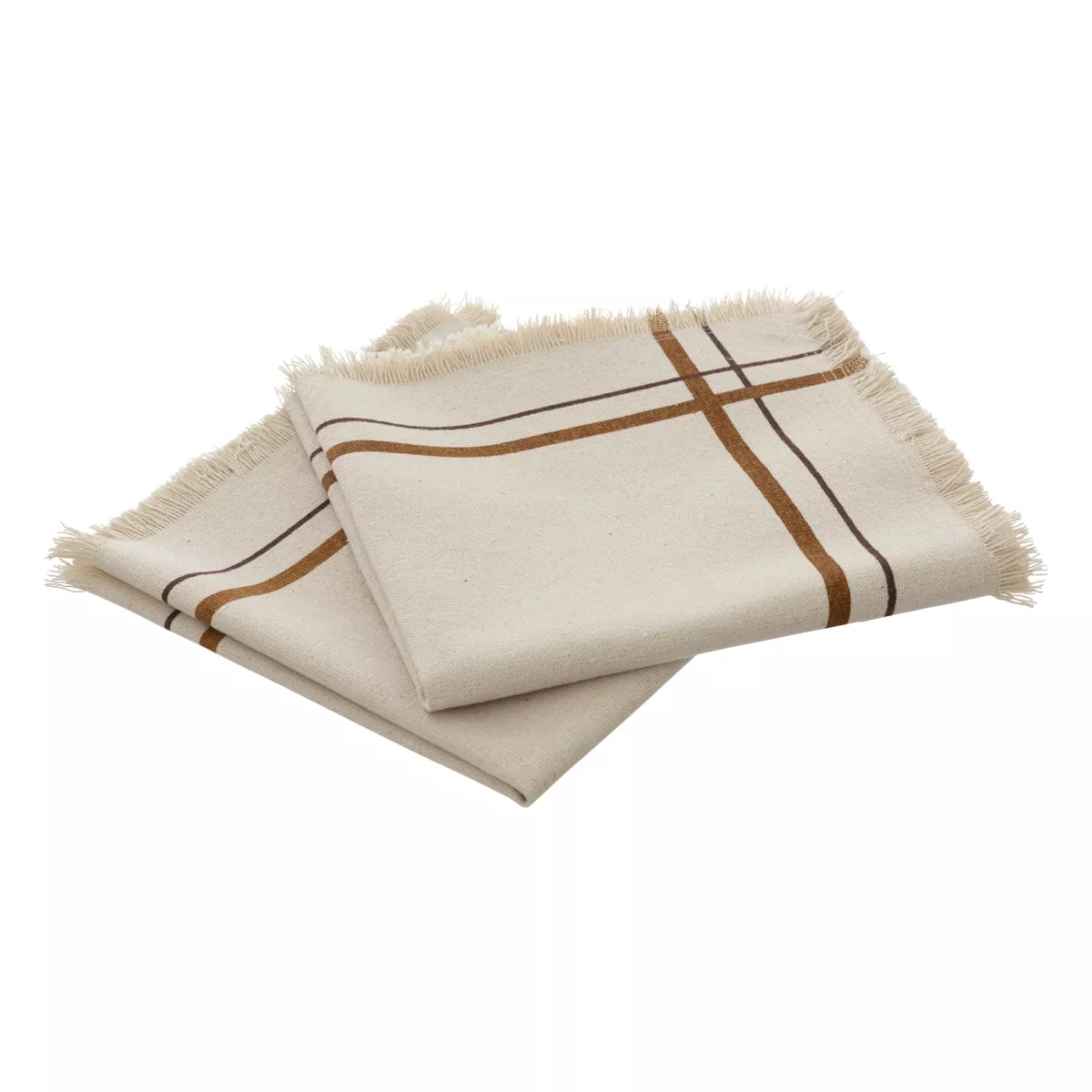 Set di 2 tovaglioli cotone (40 x 40 cm) Ray Beige