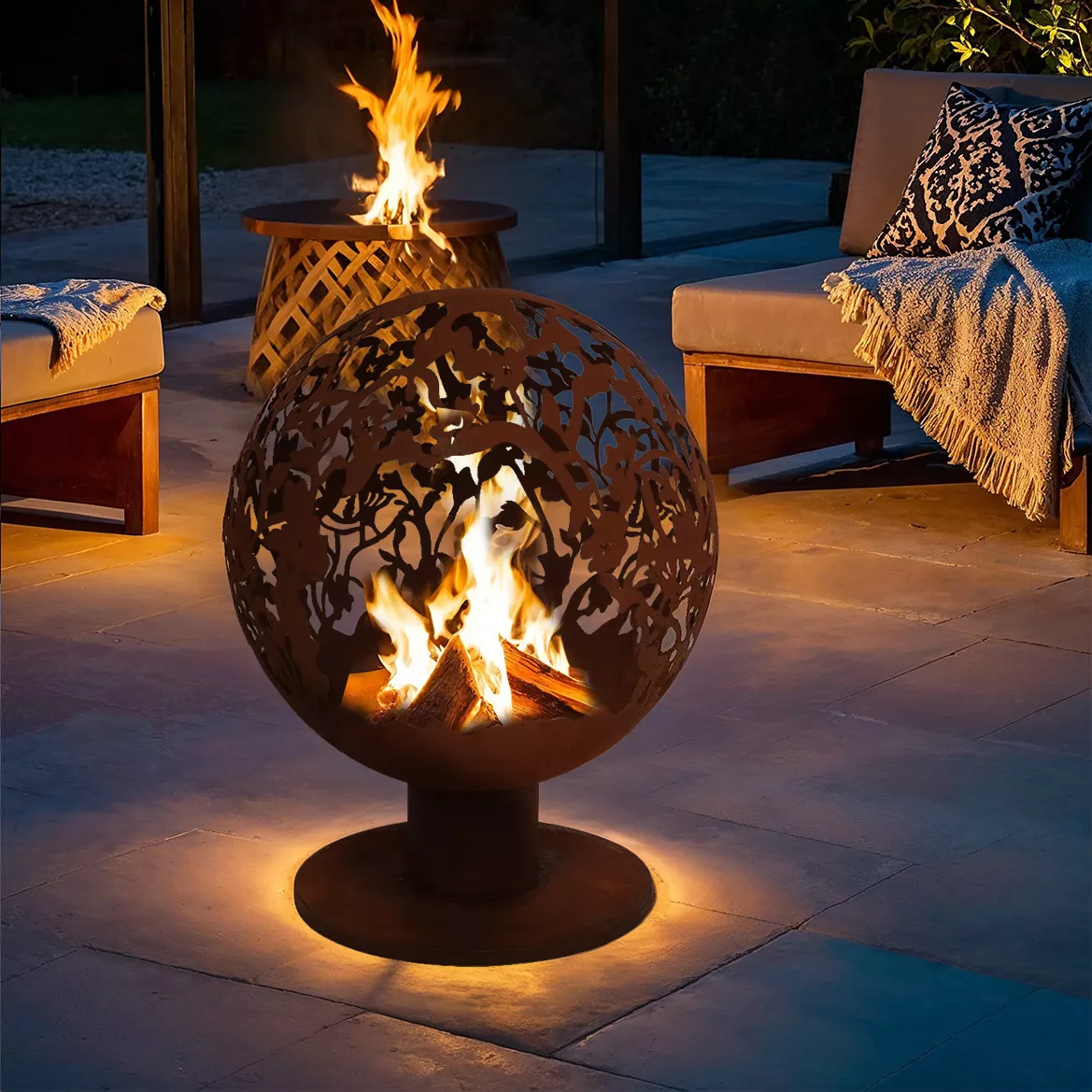 Feuerschale Ajourée Rostbraun 1