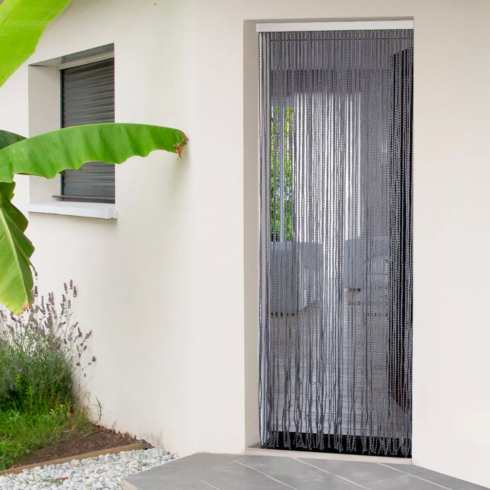 Moritz Tenda In Ciniglia Per Porta 90x220 Cm – Grigio – Zanzariera Per Campeggio, Roulotte E Casa