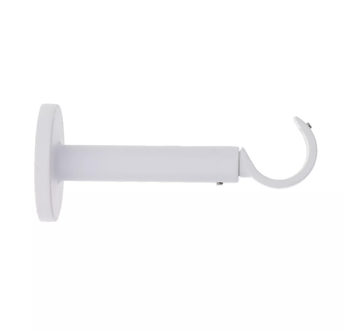 Supporto bastone tenda allungabile (L115 - 155 / D28 mm) Lino Bianco opaco