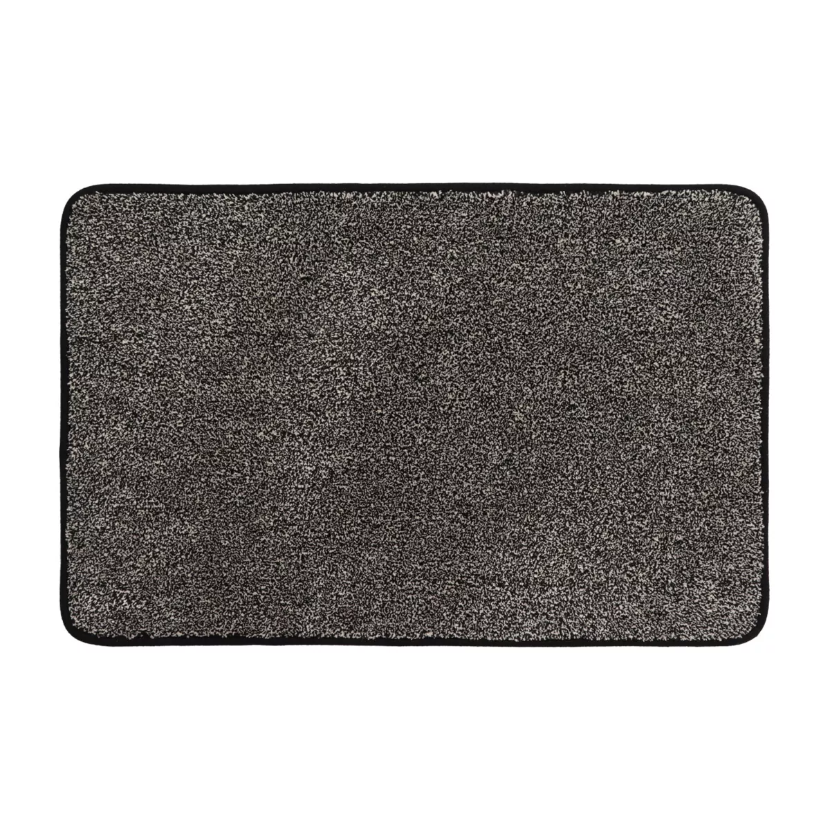 TAPIS ULTRA ABSORBANT 40X60CM POLYESTER/CAOUTCHOUC - NOIR
