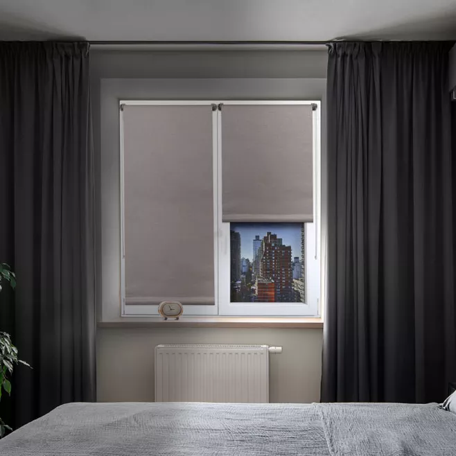 Verdunkelungsrollo (45 x 90 cm) Lio Taupe 