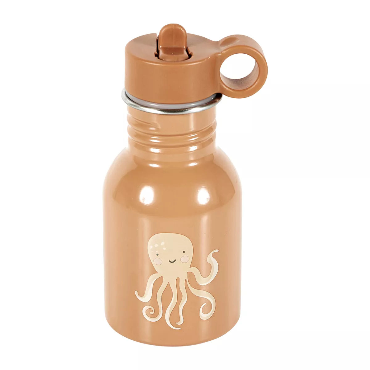 Trinkflasche Kind Metall (16 cm) Pieuvre Braun