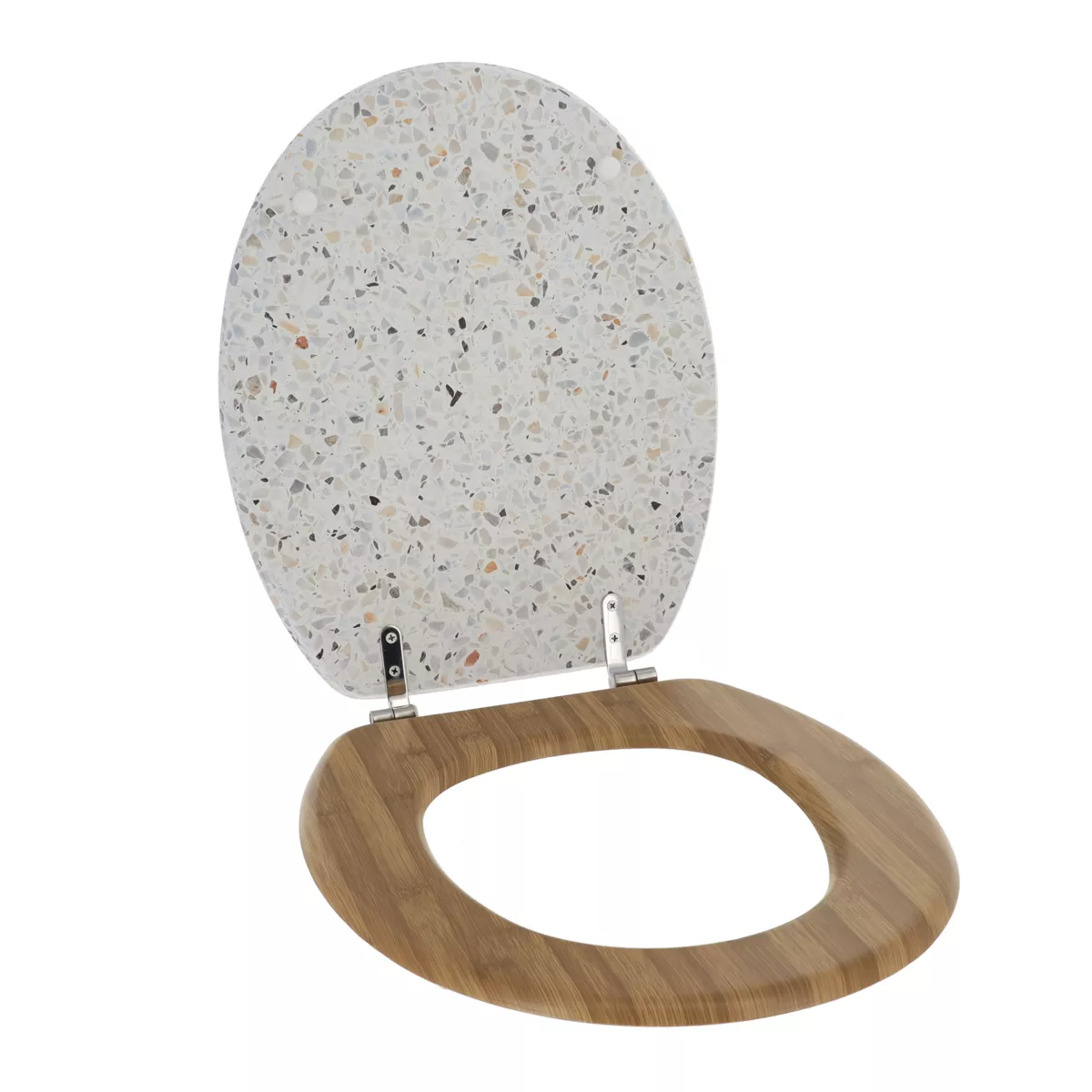 WC Sitz Bambus Terrazzo
