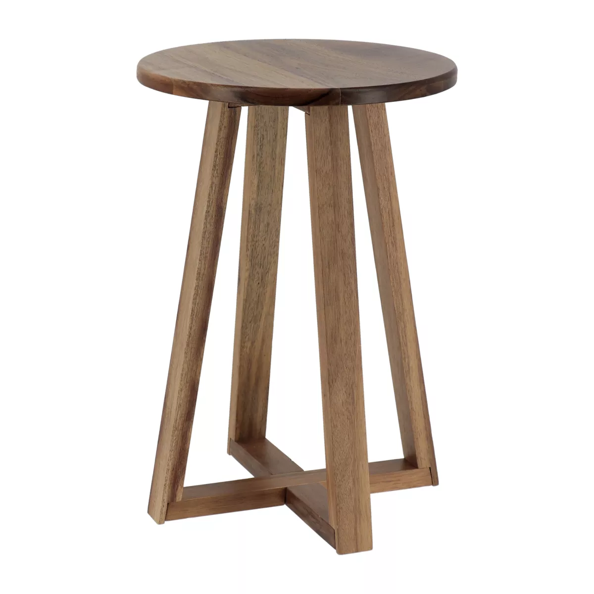 Taburete cubierta madera acacia (H43 cm) Lina Marrón