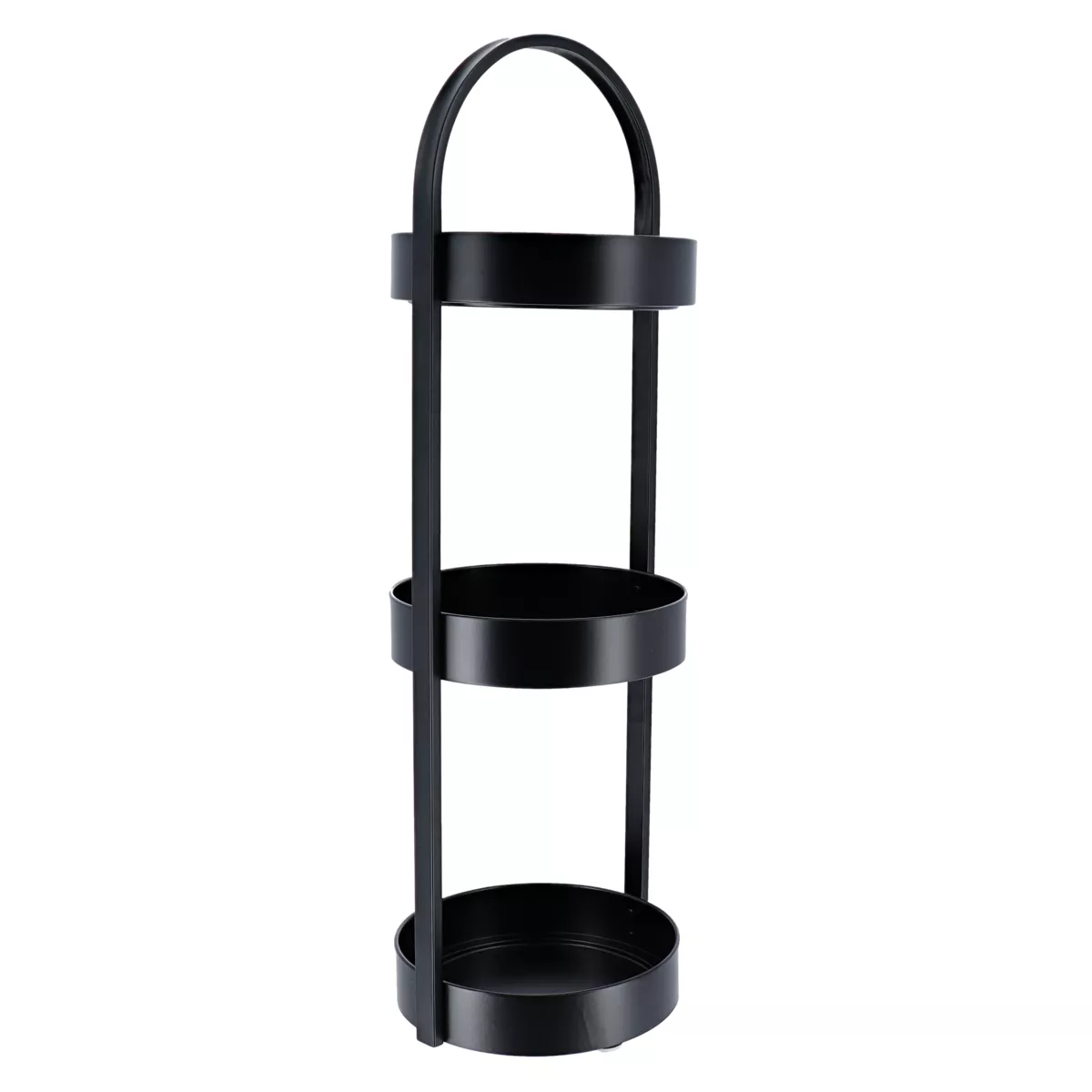 Carrito de servicio 3 niveles en metal (H73 cm) Homy Negro