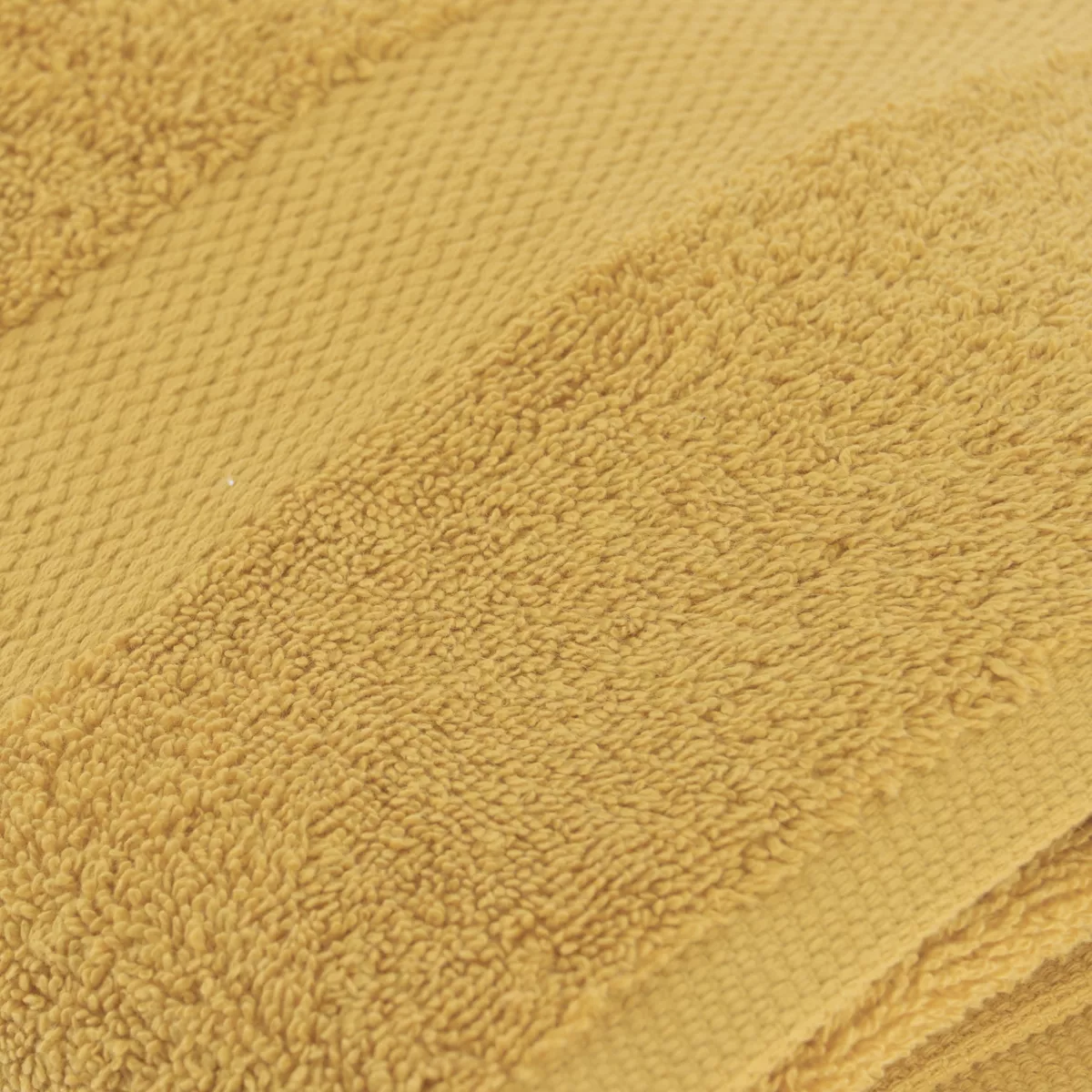 SERVIETTE DE BAIN 90X150 CM 100% COTON - MOUTARDE