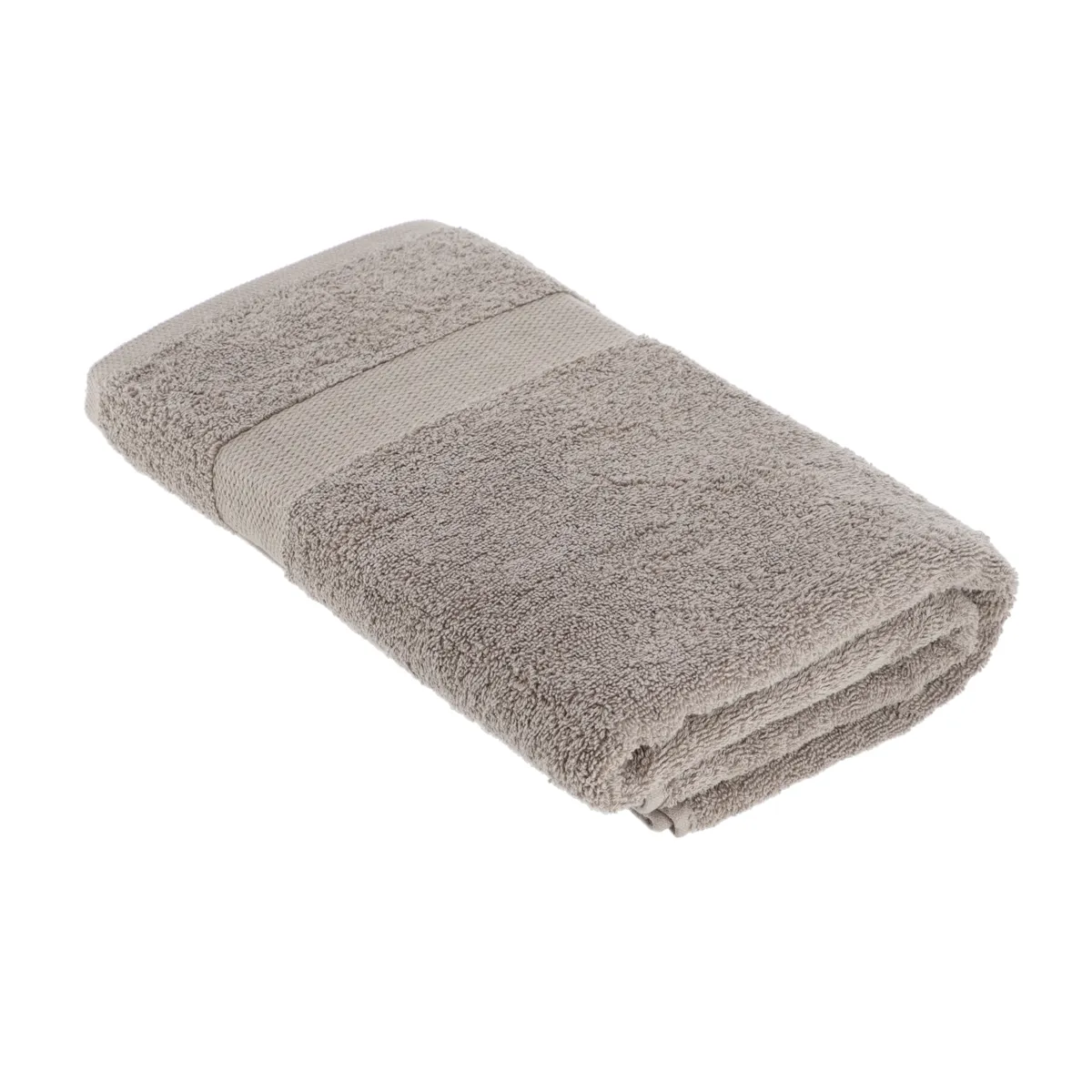 SERVIETTE DE BAIN 90X150 CM 100% COTON - TAUPE