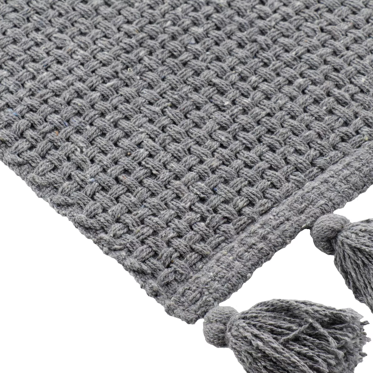 TAPIS ALBA COTON/AUTRES FIBRES 45X90 CM - GRIS