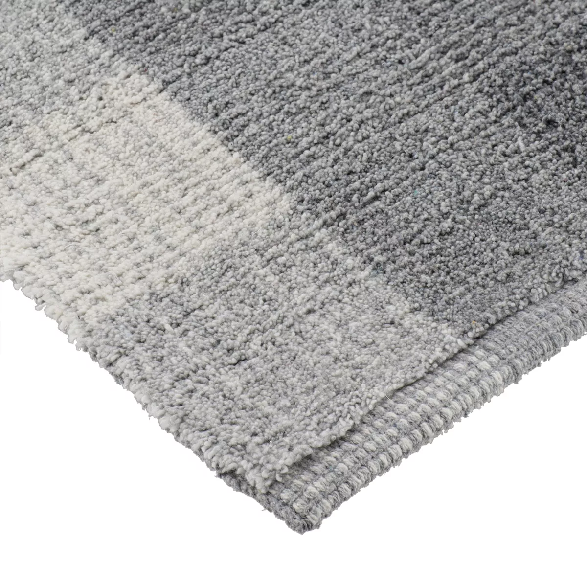 TAPIS LOUISE COTON/AUTRES FIBRES 45X90 CM - GRIS